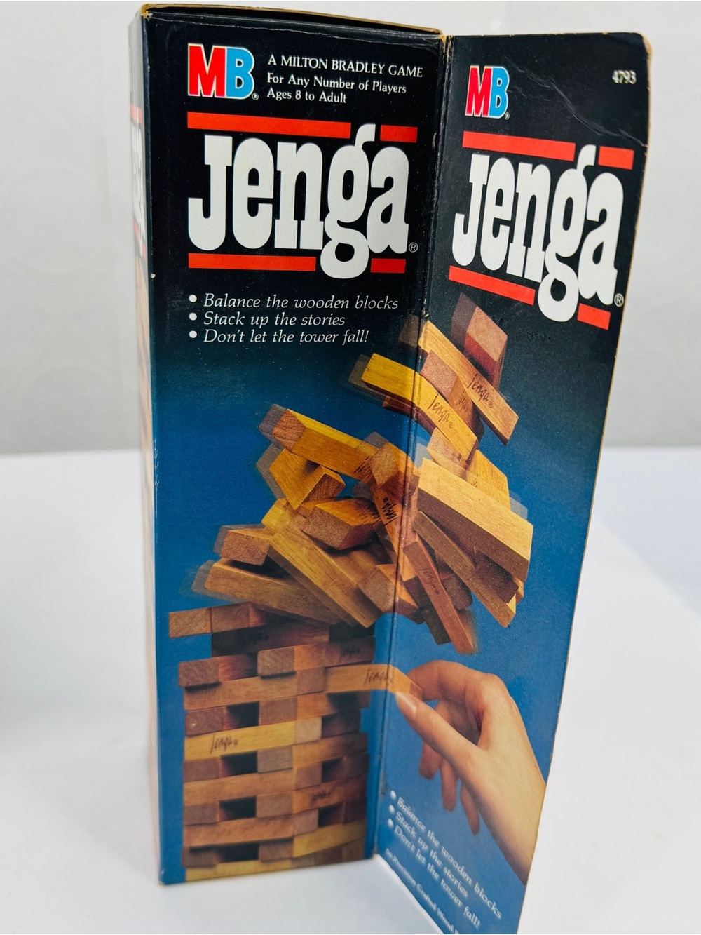 Original Vintage 1986 Jenga Wooden Game By Milton Bradley Made In USA NEW SEALED